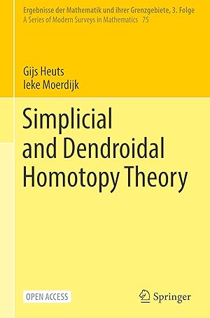 Imagen del vendedor de Simplicial and Dendroidal Homotopy Theory a la venta por moluna