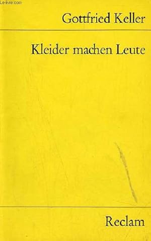 Bild des Verkufers fr Kleider machen leute - novelle - Universal-Bibliothek nr.7470. zum Verkauf von Le-Livre