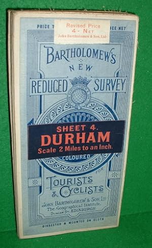 BARTHOLOMEW'S NEW REDUCED SURVEY COLOURED MAP FOR TOURISTS AND CYCLISTS