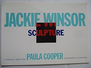 Seller image for Jackie Winsor Sculpture Paula Cooper 1986 Exhibition invite postcard for sale by ANARTIST