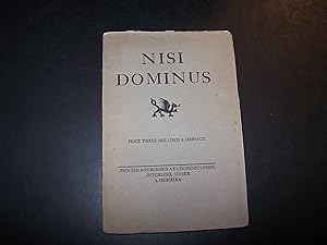 Seller image for Nisi Domininus for sale by Uncommon Books