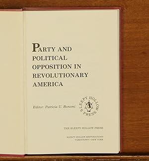 Seller image for Party and Political Opposition in Revolutionary America for sale by grinninglion