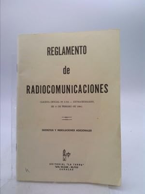 Seller image for Reglamento de las radiocomunicaciones martimas a bordo de los buques civiles españoles. (Spanish Edition) for sale by ThriftBooksVintage