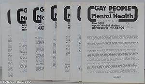 Gay People and Mental Health: a monthly bulletin, vol. 1, seven issue broken run