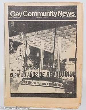 Bild des Verkufers fr GCN: Gay Community News; the gay weekly; vol. 6, #25, Jan. 20, 1979: Cuba: 20 aos de revolucion zum Verkauf von Bolerium Books Inc.