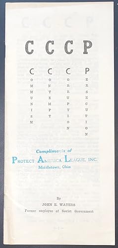 Seller image for CCCP: communism, contempt, corruption, persecution for sale by Bolerium Books Inc.