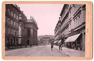 Fotografie Lichtdruck Römmler, Jonas, Dresden, Ansicht Prag, Ferdinandstrasse und Franzensbrücke