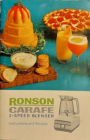 Ronson Carafe 2-Speed Blender Instructions And Recipes Booklet