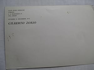 Immagine del venditore per Gilberto Zorio Gian Enzo Sperone 1973 Exhibition invite postcard venduto da ANARTIST