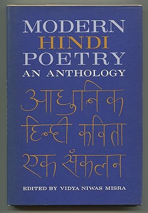 Bild des Verkufers fr Modern Hindi Poetry: An Anthology zum Verkauf von Between the Covers-Rare Books, Inc. ABAA