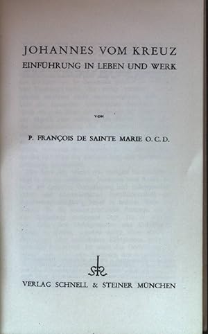 Seller image for Johannes vom Kreuz: Einfhrung in Leben und Werk. for sale by books4less (Versandantiquariat Petra Gros GmbH & Co. KG)