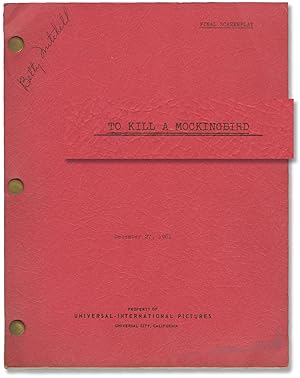 Imagen del vendedor de To Kill a Mockingbird (Original screenplay for the 1962 film) a la venta por Royal Books, Inc., ABAA