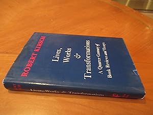 Bild des Verkufers fr Lives, Works & Transformations A Quarter Century of Book Reviews and Essays zum Verkauf von Arroyo Seco Books, Pasadena, Member IOBA