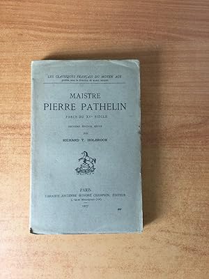 Seller image for MAISTRE PIERRE PATHELIN farce du XVe sicle for sale by KEMOLA