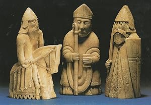 The Lewis Chessman Old Chess Pieces British Museum Postcard