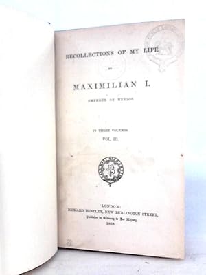 Seller image for Recollections of My Life: Vol.III for sale by World of Rare Books