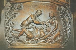 Samson Betrayed By Delilah Victorian Misericord Postcard