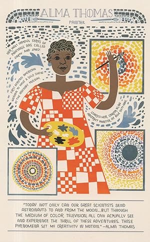 Seller image for Alma Thomas USA American Abstract Painting Artist Postcard for sale by Postcard Finder