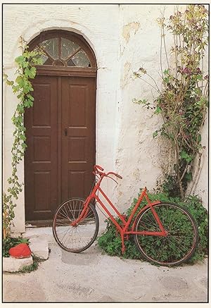 A Greek Bicycle With No Seat OUCH Greece Postcard