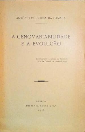 A GENOVARIABILIDADE E A EVOLUÇÃO.