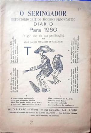 Immagine del venditore per O SERINGADOR. REPORTRIO CRTICO-JOCOSO E PROGNSTICO. DIRIO PARA 1960. venduto da Livraria Castro e Silva