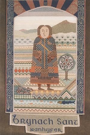 Brynach Sant Nanhyfer Embroidery Pembrokeshire Postcard
