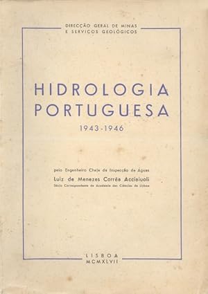 Immagine del venditore per HIDROLOGIA PORTUGUESA 1943-1946. venduto da Livraria Castro e Silva