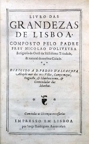 LIVRO DAS GRANDEZAS DE LISBOA.