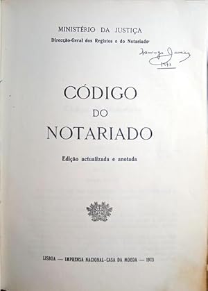 CÓDIGO DO NOTARIADO.