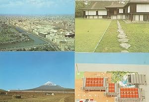 Seller image for Japan Expo 67 Mt Fuji Train 4x Souvenir Exhibition Postcard s for sale by Postcard Finder