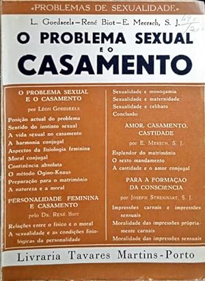 Bild des Verkufers fr O PROBLEMA SEXUAL E O CASAMENTO. zum Verkauf von Livraria Castro e Silva