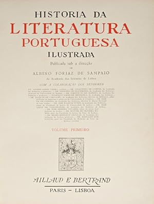 HISTORIA DA LITERATURA PORTUGUESA ILUSTRADA. [4 VOLS].