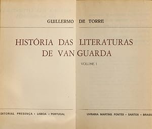 HISTÓRIA DAS LITERATURAS DE VANGUARDA. [6 VOLUMES].