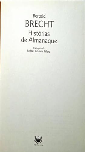 HISTÓRIAS DE ALMANAQUE.