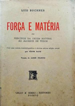 Imagen del vendedor de FORA E MATRIA. a la venta por Livraria Castro e Silva