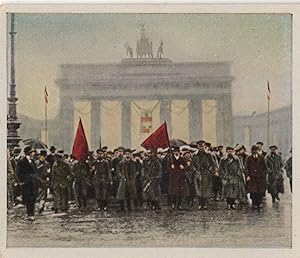 1918 Anti Government Protest Revolution German Cigarette Card