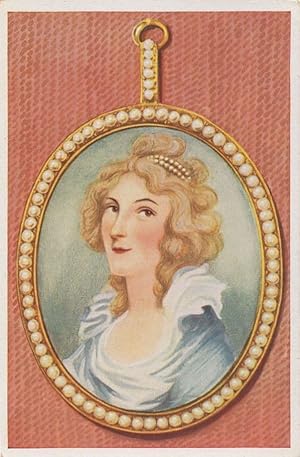 Elisabeth Foster Duchess Of Devonshire Painting Old Cigarette Card