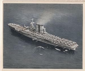 German Flugzeugen Military Carrier Ship Luftwaffe Cigarette Card