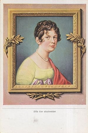 Madame De Lefebvre Duchess Of Danzig German Painting Cigarette Card
