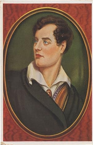 George Byron English Poet Antique German Painting Cigarette Card