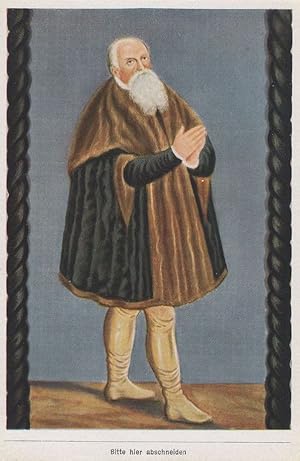 Lucas Cranach the Elder Portrait Painting Old Cigarette Card