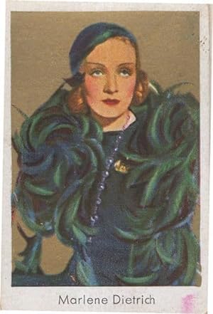 Marlene Dietrich Film Movie Actress German Cigarette Card