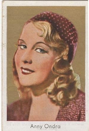 Anny Ondra Czech Soviet Film Actress Rare Cigarette Card