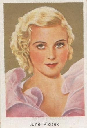 June Vlasek Film Movie Actress German Old Cigarette Card