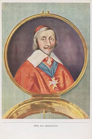 Cardinal Richelieu French War Secretary Of State Painting Cigarette Card