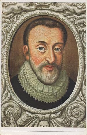 Henry IV French King Of France Old Painting Rare Cigarette Card