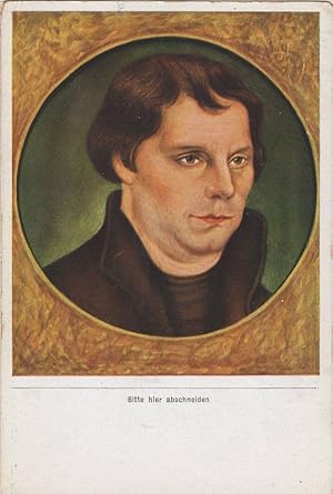 Martin Luther German Reformer Painting Antique Rare Old Cigarette Card