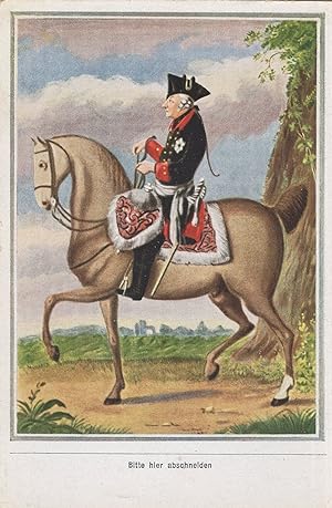 Friedrich II King Of Prussia Painting German Rare Cigarette Card