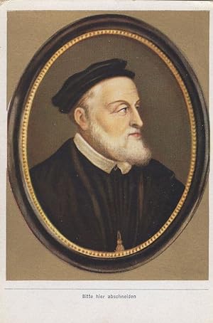 Charles V Holy Roman Emperor Painting Old Cigarette Card