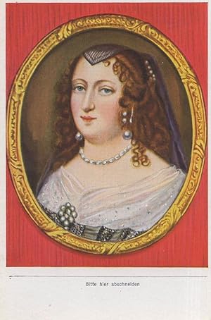 Anna Of Austria Queen Of France Of King Louis XIII Painting Postcard